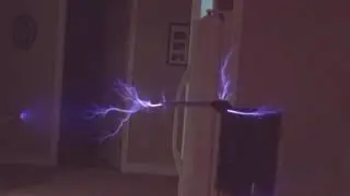 Spark gap, ZVS Flyback Transformer driven Tesla Coil