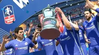 FIFA 17 Gameplay FULL MATCH The Emirates FA CUP Chelsea Vs Manchester United 1-0 Chelsea Winners
