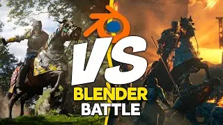 2 Digital Artists Use the SAME Assets! |  BlenderBattle EP1