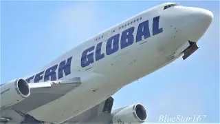Western Global Airlines Boeing 747-400BCF (N356KD) takeoff from NRT/RJAA (Tokyo - Narita) RWY 16R