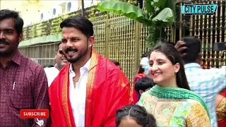 Cricketer Sreesanth With His Wife & Vijay Shankar With His Wife Visit tirumala // #cricket //