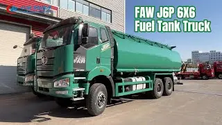 FAW J6P 6x6 All Wheel Drive(AWD) Off Road 20,000Liters Fuel Tank Oil Transport Truck to Niger!