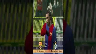 Perfect Header! Zaragoza Striker Stuns Barcelona | PES 6 #barcatopgoals #pes