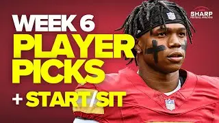 NFL Week 6: Player Picks, Sleepers & Must-Starts