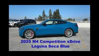 Another 2025 M4 Competition xDrive in individual Laguna Seca Blue | 4K