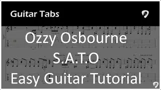 Ozzy Osbourne - SATO - Easy Guitar Tab