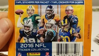 2016 Panini NFL Sticker Collection Packets