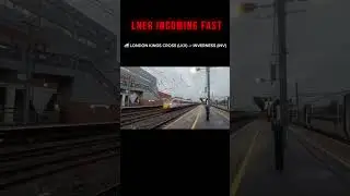 fast LNER flyby #lner #azuma #flyby #trainspotting #doncaster #railway #ukrail #uk #train #fyp #fast