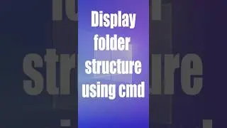 💻 CMD Trick: Display folder structure using cmd. #cmd #cmdtricks #pc #computer