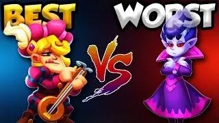 BEST CARD VS THE WORST CARD! | Rush Royale
