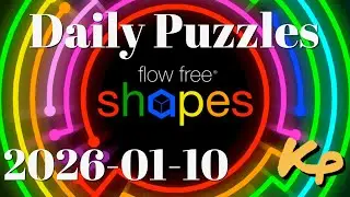 Flow Free Shapes - Daily Puzzles - 2026-01-10 - January 10th 2026