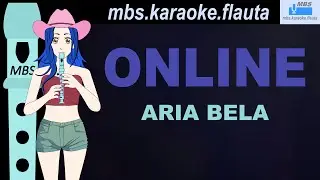 ONLINE - ARIA BELA Flauta Dulce Cover By MBS Tutorial Animado Con Notas Tipo Karaoke