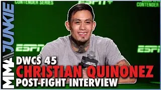 Christian Quinonez happy with contract, will be in gym waiting for UFC fight | DWCS 45