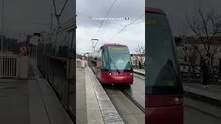 Taking the #tramway in #clermontferrand #France 🇫🇷