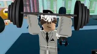 САМЫЙ СИЛЬНЫЙ ЧЕЛОВЕК В РОБЛОКС СИМУЛЯТОР КАЧКА | Roblox 