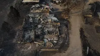Aerials of damage from Texas wildfires