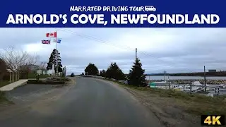 🚗 Arnold's Cove, Newfoundland and Labrador 🌊 4K Drive