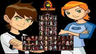 Mortal Kombat 9 - BEN TENNYSON & GWEN TENNYSON MOD - NEW Expert Tag Ladder Gameplay
