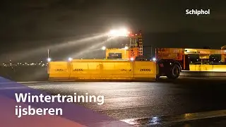 Wintertraining sneeuwvloot op Schiphol ❄️