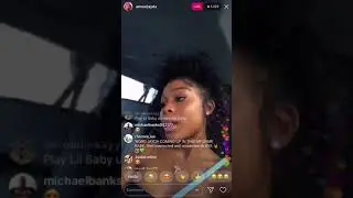 AMOUR JAYDA ON LIVE IN HER CURLY WIG