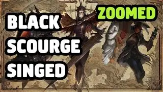 BLACK SCOURGE SINGED SKIN ZOOMED SPOTLIGHT - LEAGUE OF LEGENDS