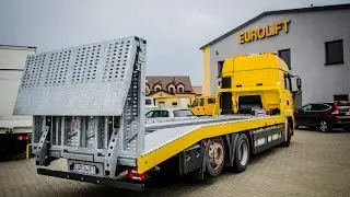Zabudowa z klapą hydrauliczną na podwoziu MAN TGA26.430 14 ton produkcja Eurolift