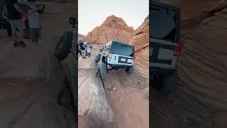 INSANE WALL CRAWL! | Jeep JK handling all the flex #jeep #rockjock #jk
