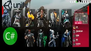 Clean and Modern VALORnt Selection Screen using Unity 3D and C#😉🤩