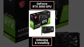 Unboxing & Installing GeForce RTX 3050 GPU 🔥 | Full Setup on Desktop PC