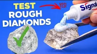 How to check rough diamond with Toothpaste : Is This a Real Rough Diamond?
