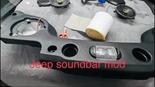 Jeep wrangler speaker sound bar upgrade mod diy cheap