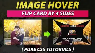How To Create Flip Card 4 Sides On Images Hover Using Pure CSS By VRPawar  Plz SUBSCRIBE My Channels