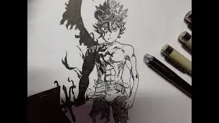 [SpeedArt] Drawing Asta Demon Form From Black Clover