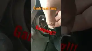 cara mengganti lampu depan mobil | head lamp | toyota kijang LGX
