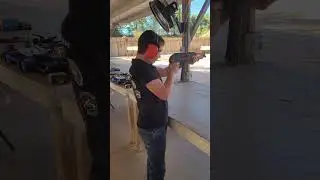 Landon got to shoot the Drago.