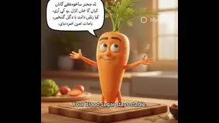 🥕 Carrot &ndash; Slow & Steady Energy | Blood Sugar Friendly | Wellness Wonders #aivideo#ai 