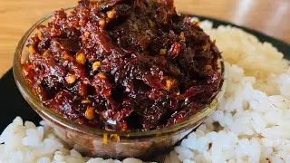 💯Craving Something Spicy? Mouth Watering Roasted Red Chilli & Onion Chutney