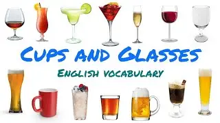 20 Cups and Glasses names in English | Improve your English vocabulary | #esl