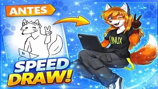Speed draw | Furry Commission Speedrun | Ibis paint