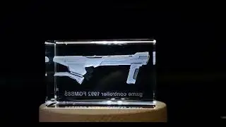 Throwback Tech: 3D Engraved Crystal 1992 Game Controller FSGMS - 8