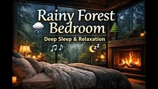 Rainy Forest Bedroom Ambience 🌧️🌲 | Deep Sleep & Relaxation Sounds