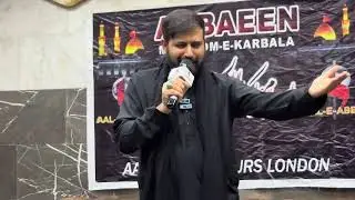 Zakir Syed Rizwan Kazmi Majlis aza 22 Safar 2025 in Karbala (Arbaeen 2k25) 