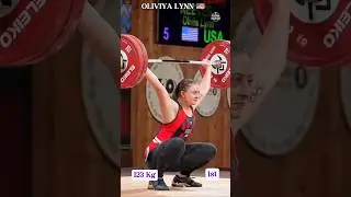 Olivia Reeves 123kg Snatch World Record 🏋️&zwj;♀️ | IWF 2025 Gold Medal 🥇#shorts #weightlifting #iwf