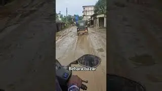 Behara Bazar#bad road#assam mala#assam#scooty