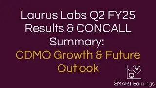 Laurus Labs Q2 FY25 Earnings Call Summary | CDMO Growth & Industry Trends