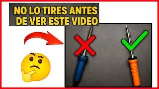 🔧 C&oacute;mo Reparar un Caut&iacute;n QUEMADO y Convertirlo en un Soldador Casero FUNCIONAL a 12v