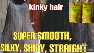 BREMOND KERATIN SILKY STRAIGHT REBONDING / quick and easy step for kinky hair rebonding