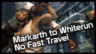 A begger walks across Modded Skyrim