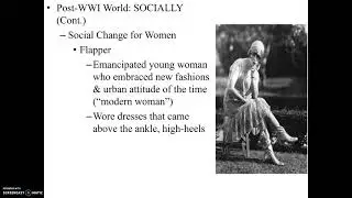 US History 1920s and 1930s lecture #2