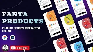 Designing a Fanta Product Mobile App Screen in Figma